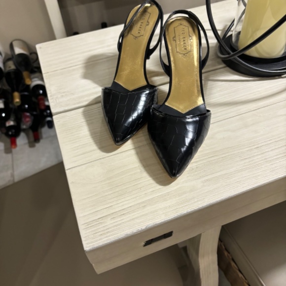Ted Baker London slingback leather pumps size 39 New us 8 - Picture 3 of 5